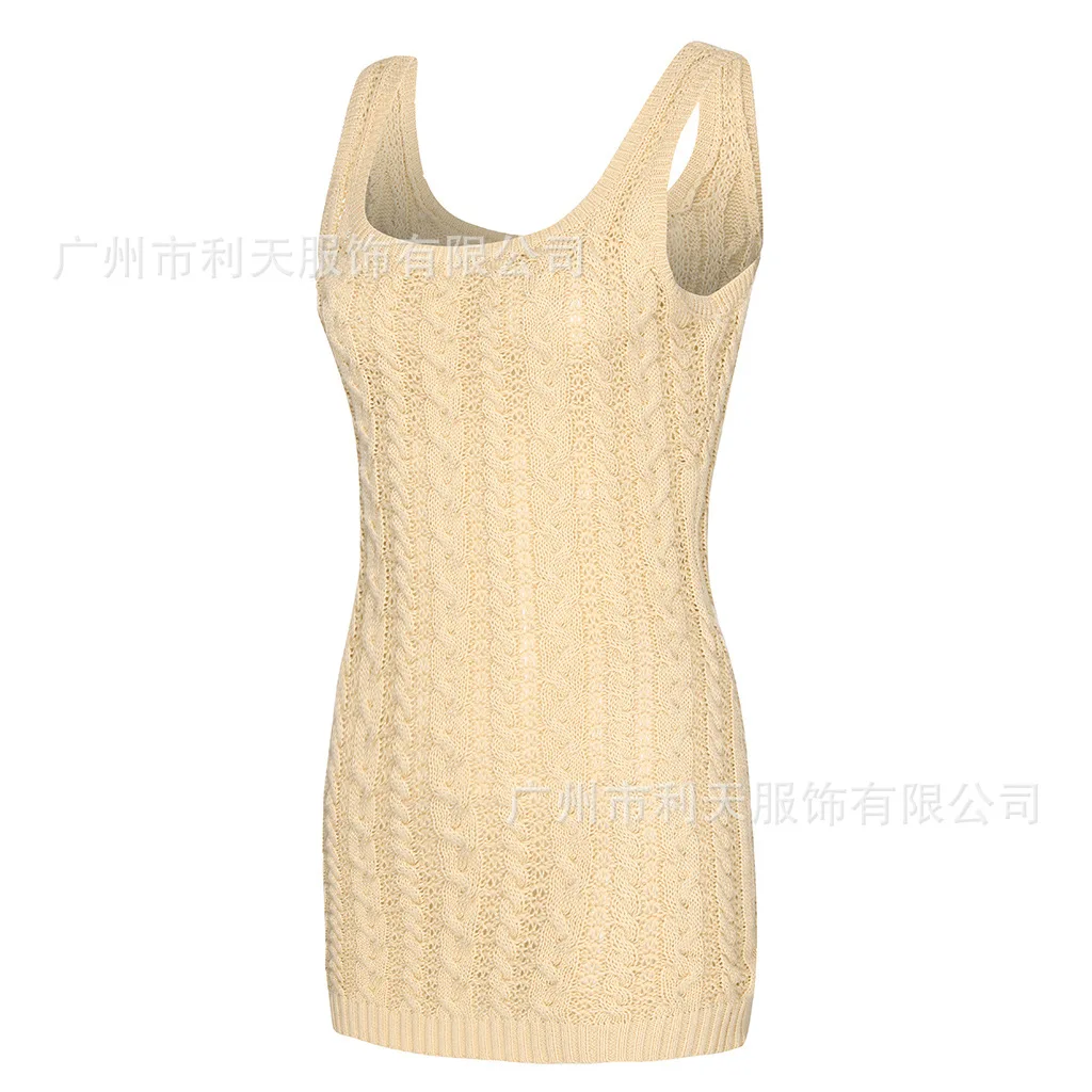 

Knitting bag hip skirt in Europe and the condole belt of cultivate one's morality dress sexy dress sleeveless vest skirt