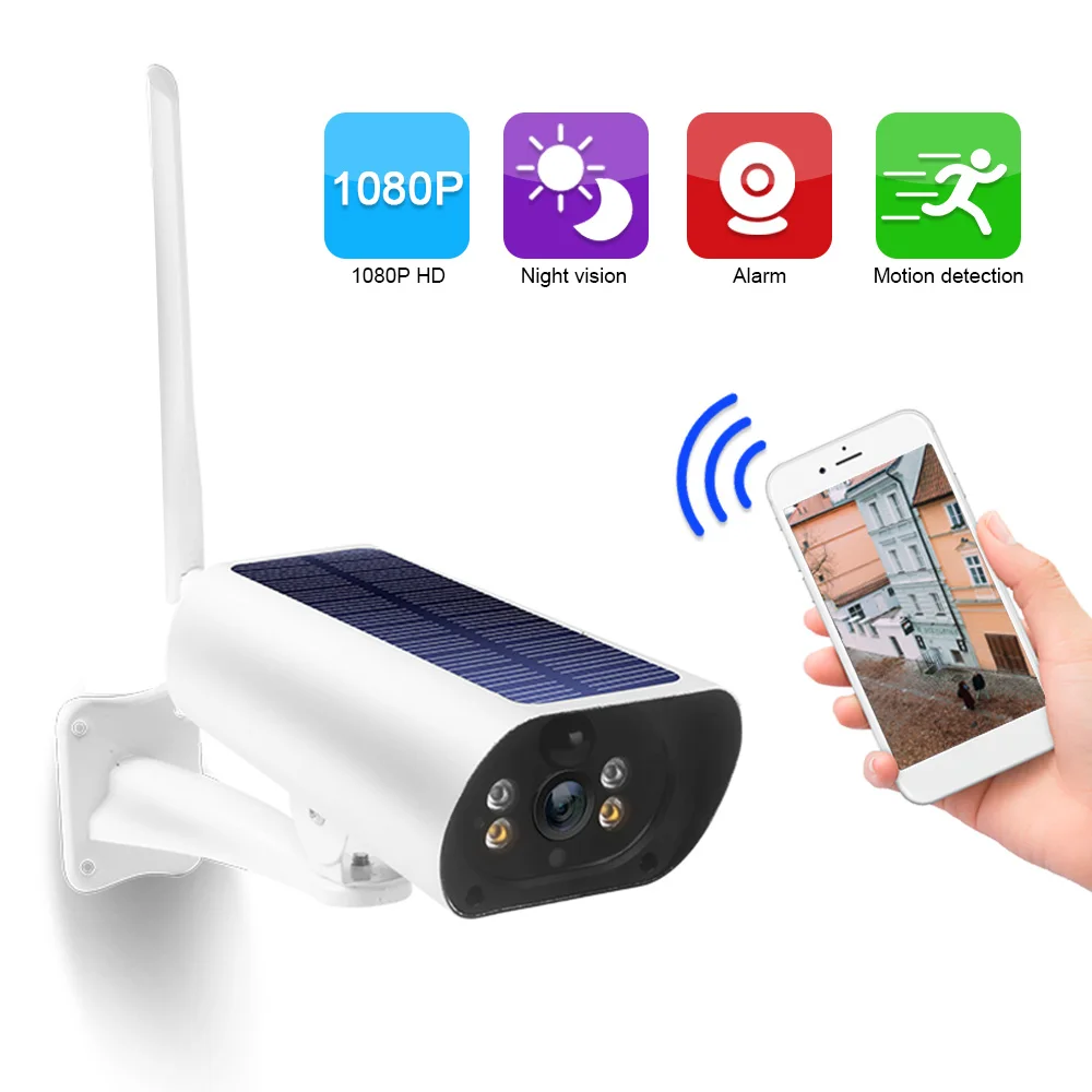 Беспроводная камера на солнечной батарее DC03 Wi-Fi 1080P | Безопасность и защита