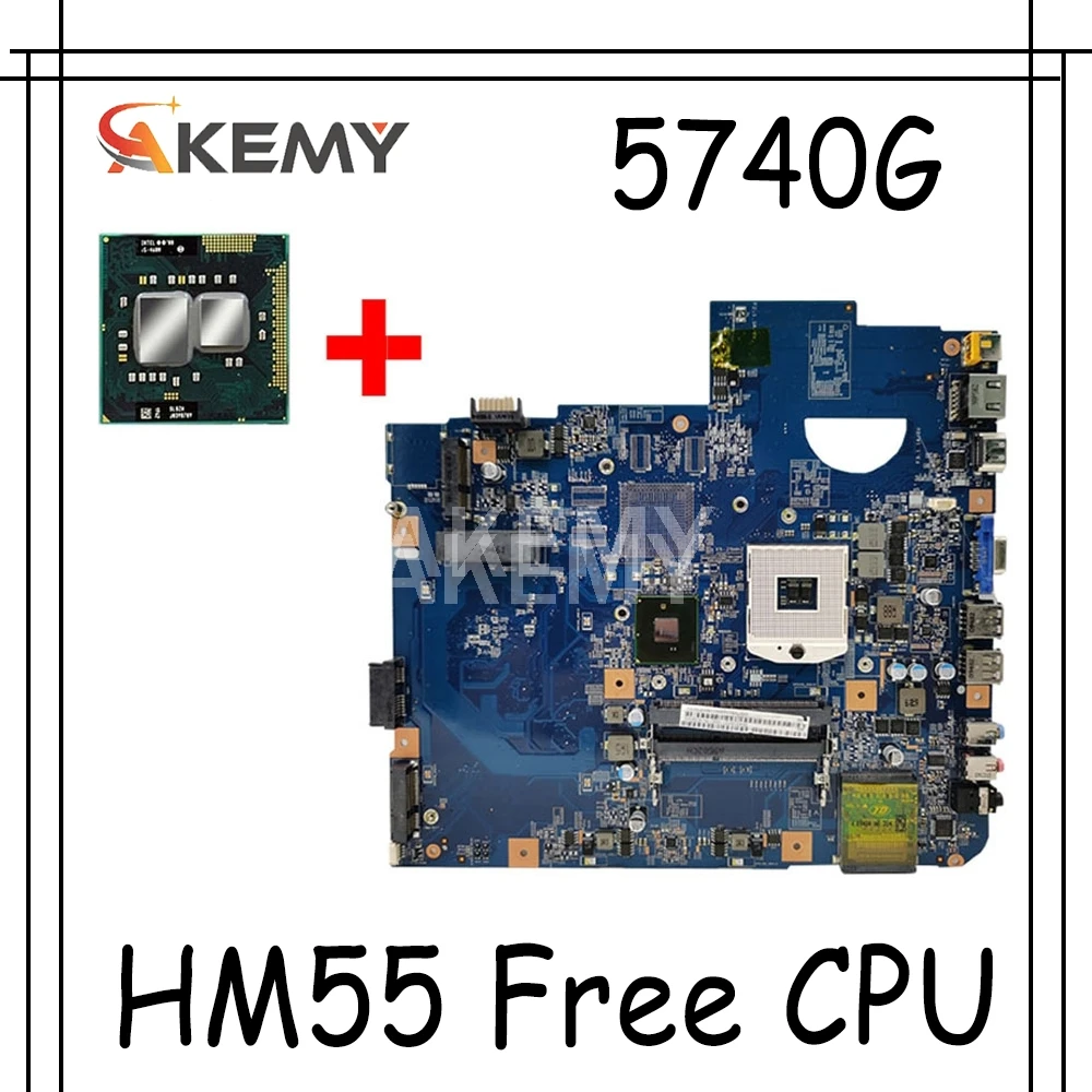 Akemy MBPM601002 для Acer aspire 5740 5740G материнская плата ноутбука 48.4GD01.01M HM55 PGA989 DDR3 Бесплатный
