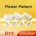 NIIMBOT D11 этикетка наклейка птица цветок узор дизайн D110 печать рулон бумаги D11 термальная Этикетка Бумага Водонепроницаемая самоклеящаяся