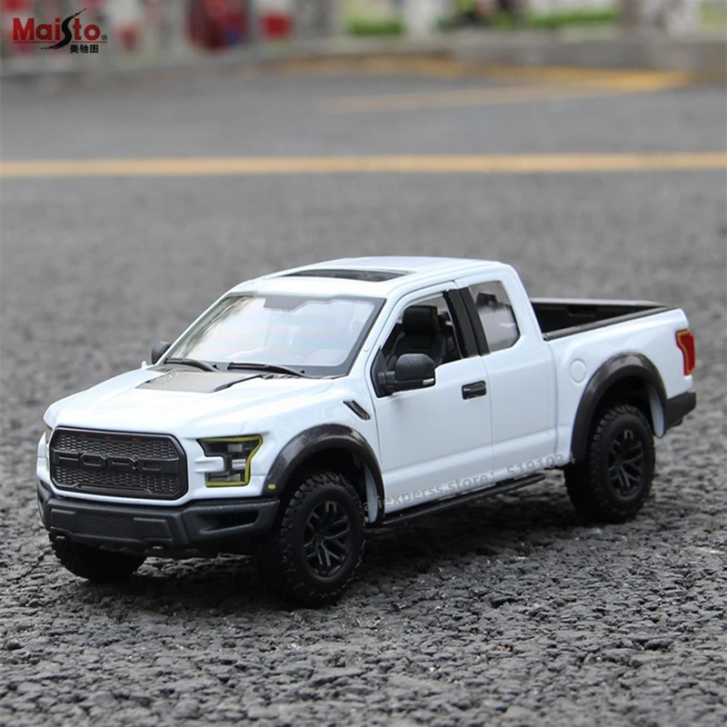 Пикап Maisto 1:24 Ford Raptor F150 Модель гоночного автомобиля из сплава модель украшение