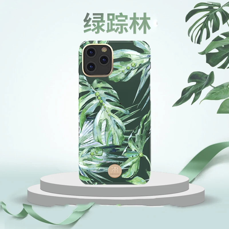 Kingxbar с украшениями в виде кристаллов и цветов Bling чехол Обложка для Apple iPhone 11 Pro Max с модными бриллиантами жесткий ударопрочный чехол-накладка чехол Для женщин леди - Цвет: Color 1