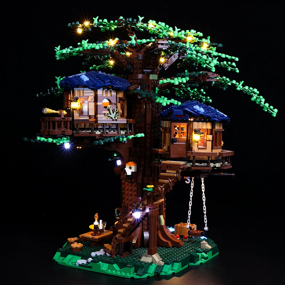 Набор со светодиодсветильник кой серии Ideas 21318 Treehouse набор игрушек сделай сам не