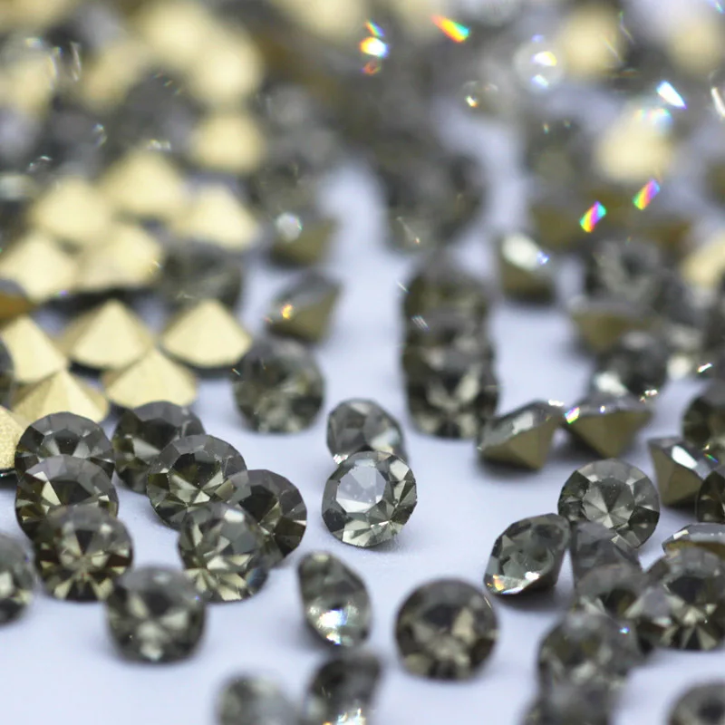 Сверло с острым дном прозрачное серое сверло для воды 3D Стразы дизайна ногтей