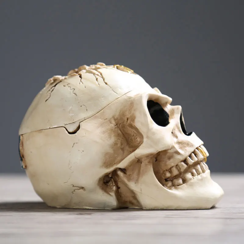 Пепельница для сигарет с пиратским черепом украшение домашнего стола на