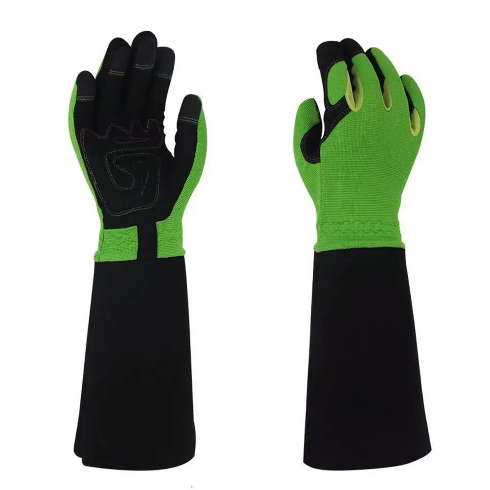 

Oxford Cloth 1 Pair Attractive Elastic Effective Gardening Glove Hard to Fade Hand Protector Durable for Gifts