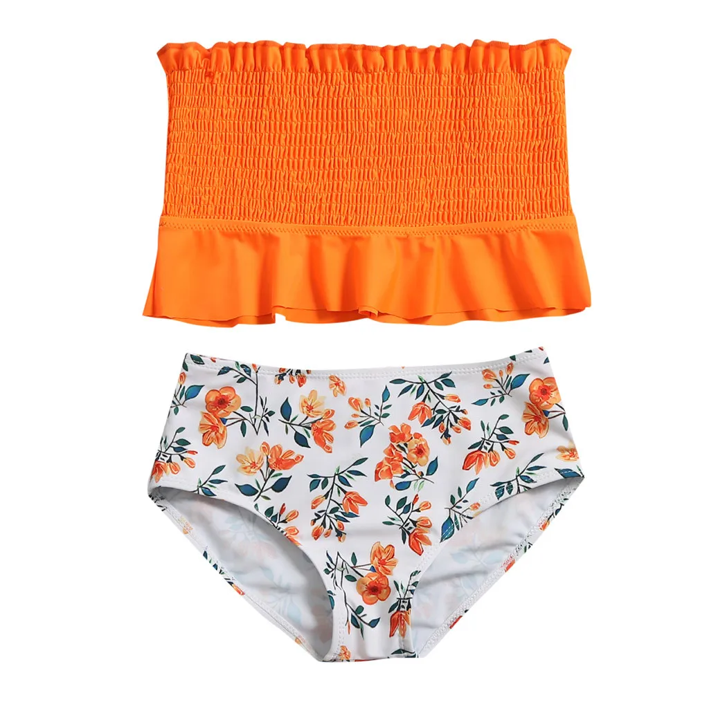 Купальный костюм для девочек Купальник мамы и дочки Летний купальный из двух