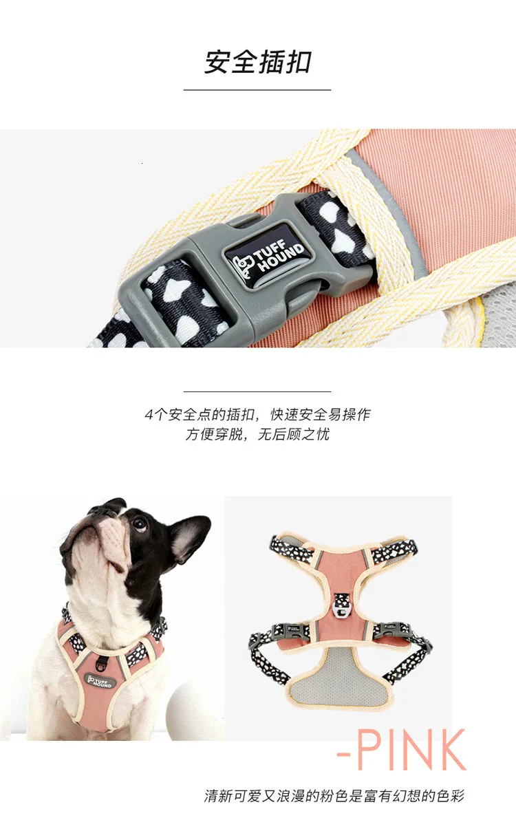 TUFF HOUND нейлон удобный бульдог жгут k9 безопасный красивый милый жилет для собак дизайн Прямая поставка Petshop