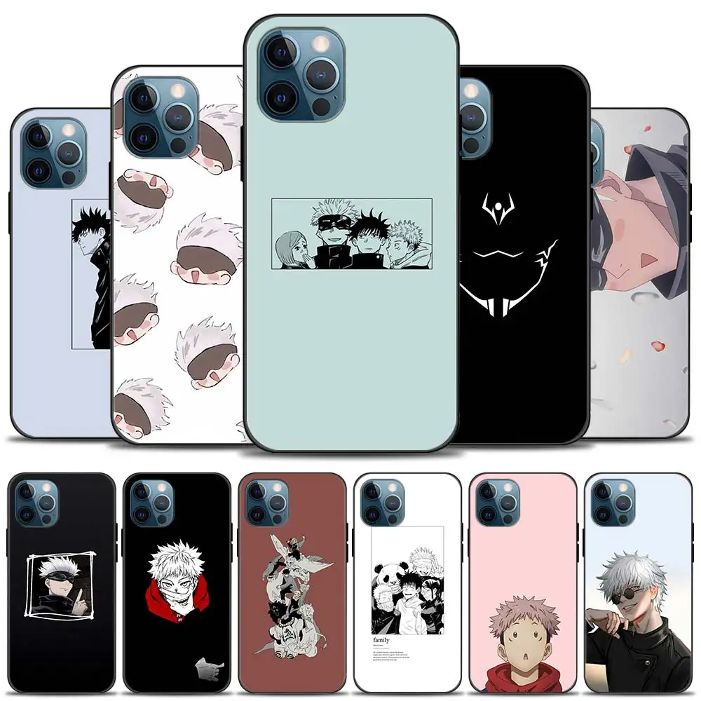 

jujutsu kaisen Phone Case for iPhone 11 12 13 Pro Max 13 12 Mini SE XR XS Max 8 7 6 6S Plus 5 5S SE Cover Soft Case