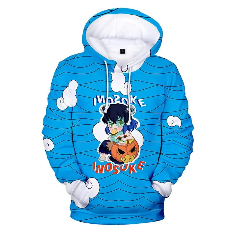 

Худи в стиле Харадзюку для мужчин и женщин, креативная уличная одежда с 3D рассеканием демонов, Модный пуловер с длинным рукавом для мальчико...