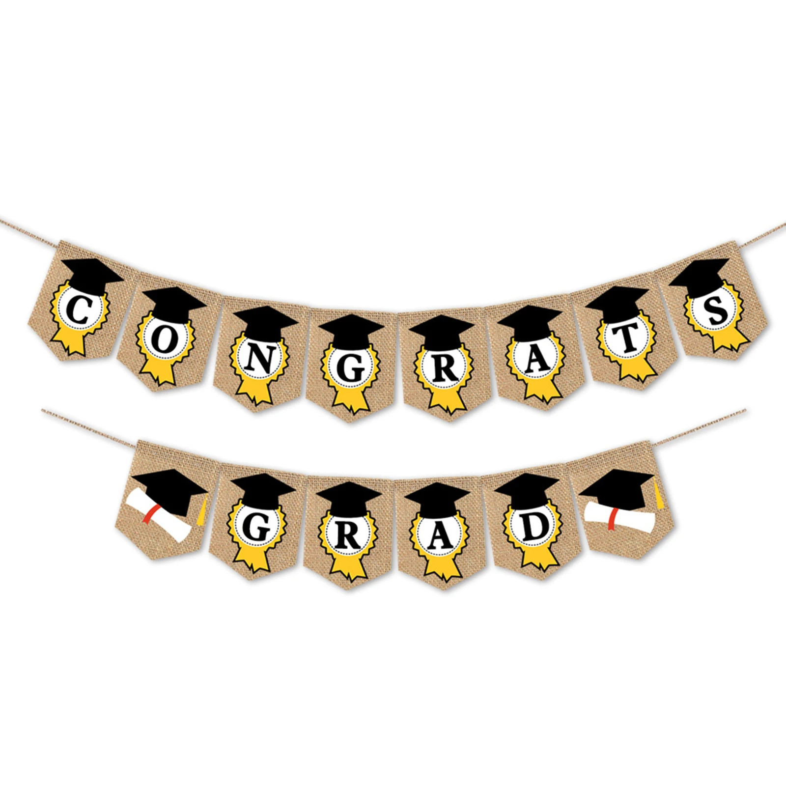 

Hot Graduation Party Supplies Decorations Congrats Grad Letter Banner for Graduation Party