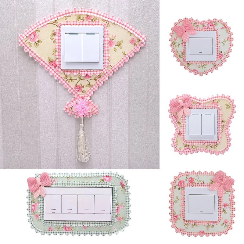 Красивый цветочный переключатель наклейка s двойной розетка крышка домашний