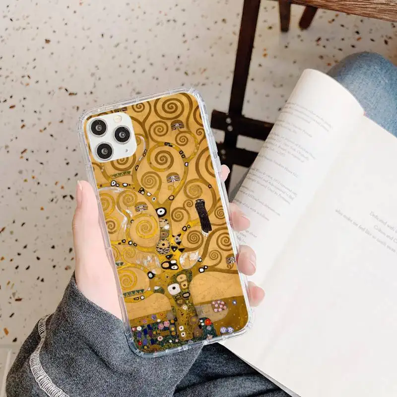 

Kiss by Gustav Gustav Klimt kiss Phone Case Transparent soft For iphone 5 5s 5c se 6 6s 7 8 11 12 plus mini x xs xr pro max