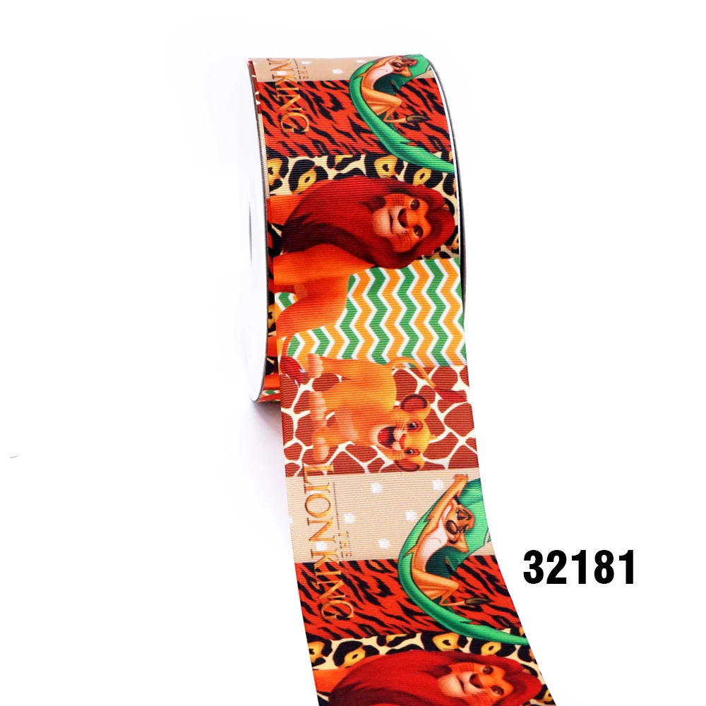32181 50 ярдов мультфильм напечатанный grosgrain ленты 32187 - Цвет: 32181