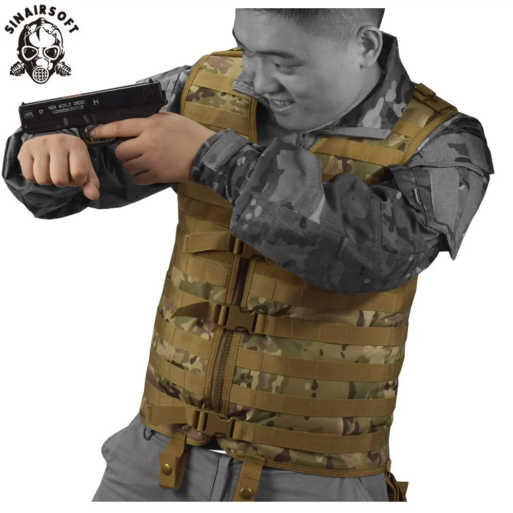 SINAIRSOFT Molle Airsoft тактический жилет Камуфляжный жилет армейский военный CS открытый рыболовный охотничий снаряжение Swat Militaria