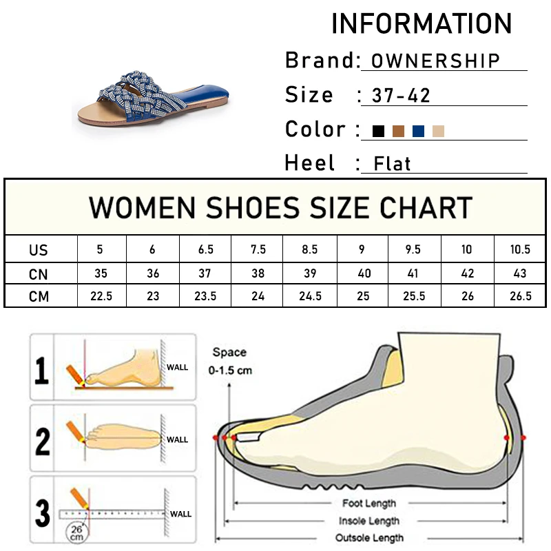 

2021 Women Fashion Peep Toe Crystal Cross Tied Slippers Woman Summer Outdoor Flats Female Casual Shoes Ladies Big Size Footwear
