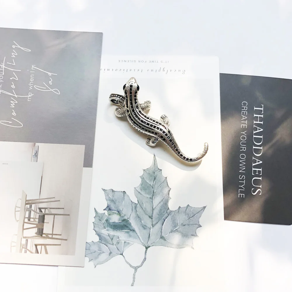 Подвеска Salamander Pave, Новая мода модное сердце 925 стерлингового серебра ювелирные изделия Томас Rebel аксессуары подарок для Ts мужчины женщины