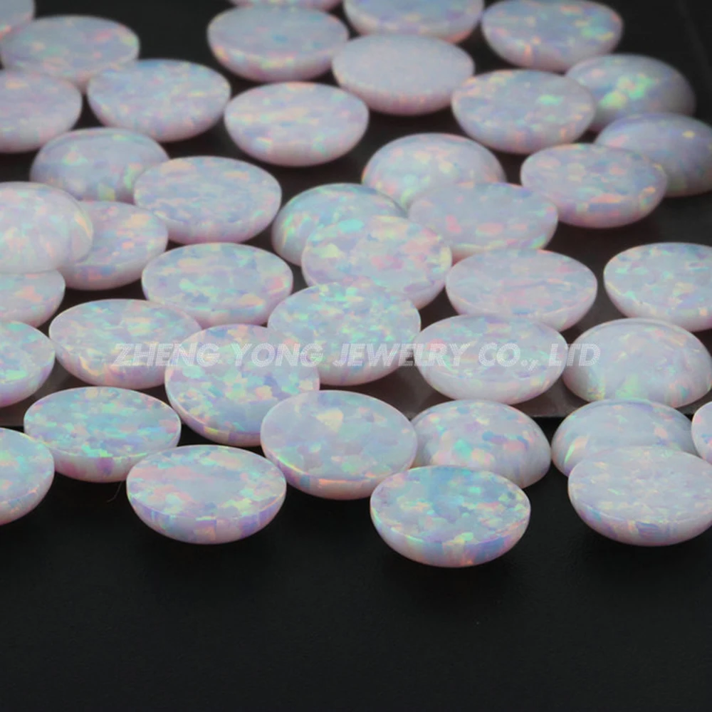 Горячая Распродажа круглая плоская спина белого цвета кабошон 1 5 мм