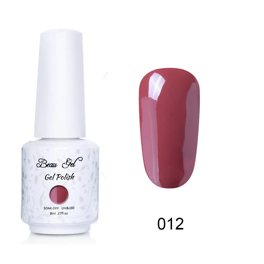 NU012 Beau гель 8 мл флуоресцентный неоновый Гель-лак для ногтей Vernis полуперманентный УФ-Гель-лак впитывающий Гель-лак для ногтей - Цвет: NU012