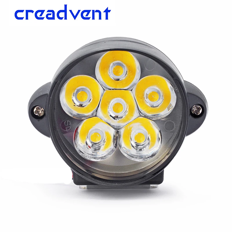 2018 новые 1200LM светодиодный мотоцикл лампа фары самокатов Spotlight DRL рабочих свет