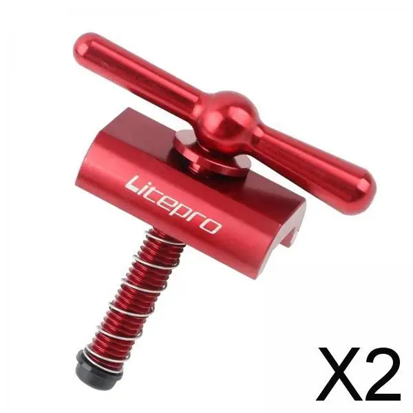 

2xAluminium Alloy CNC Lightweight Hinge Clamp Lever For Bike Red
