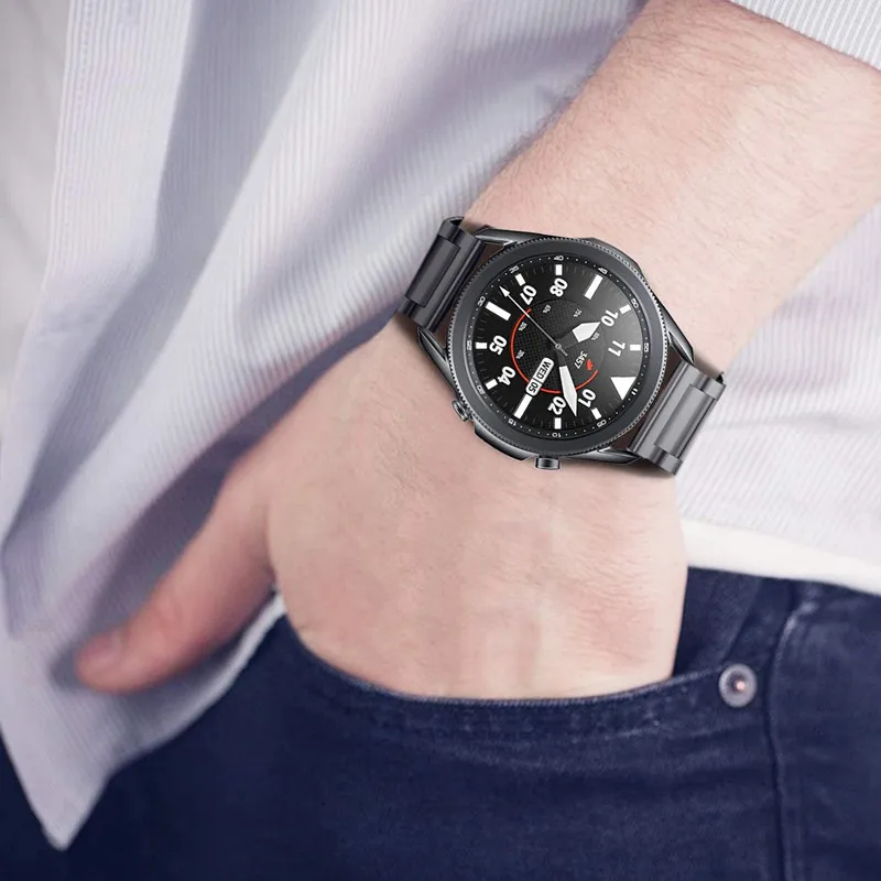

22mm 20mm Strap for Samsung Galaxy Watch 3 45mm 41mm/Gear S3 Band Sets Stainless Steel Milanese Bracelet for Active 2 40mm 44mm