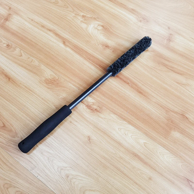 1 шт. Топ микрофибра Премиум колеса щетка рукоятка покрыта нескользким