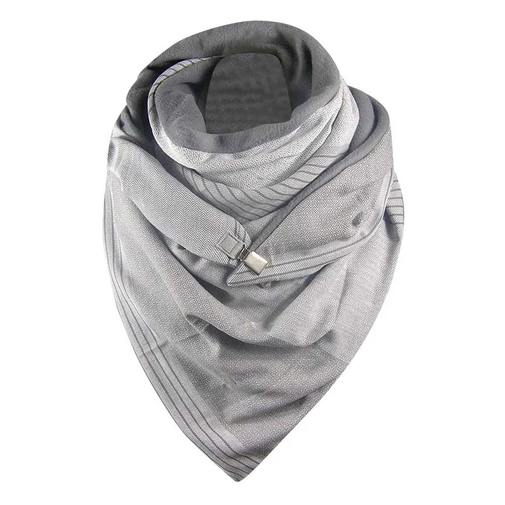 

Scarf Neck Warmer Print Scarf Women Winter Fashion Scarves Buckle Neck Warp Warm Shawl Designer 2020 Luxury Brand Soft Scarf