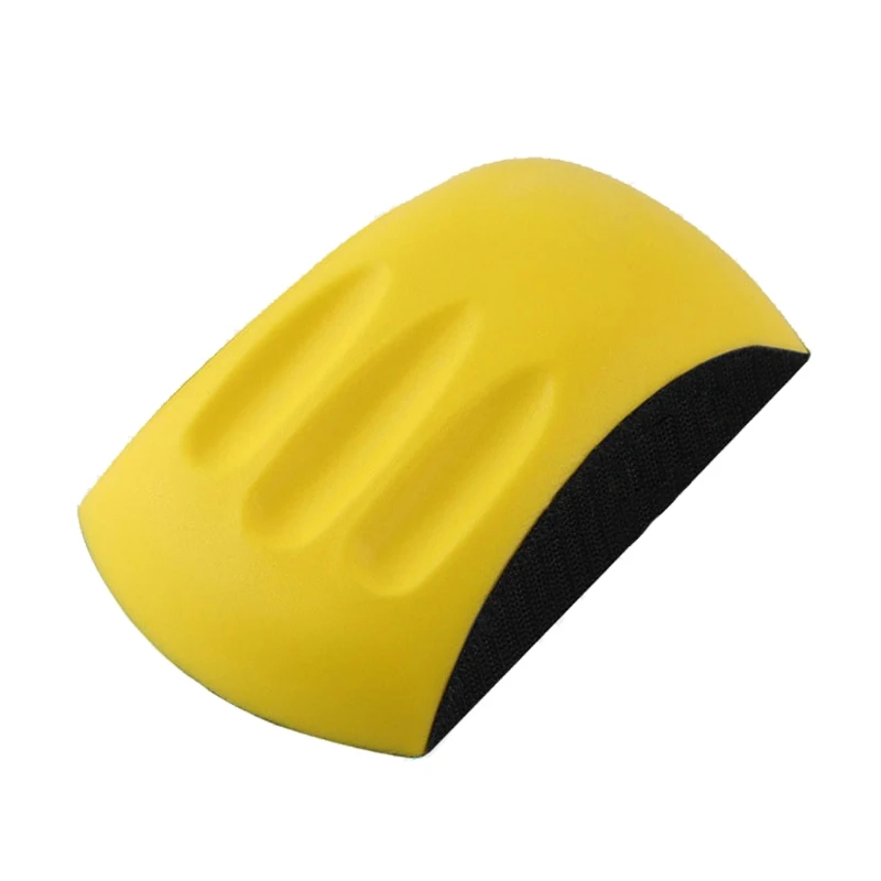 

N0HB Hand Sanding Block 5'' 6'' PU Hand Grinding Block Abrasive Tool for Hook & Loop Sandpaper Sanding Disc Polishing Pad