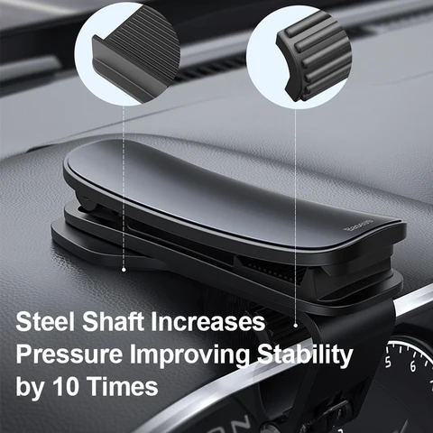 Автомобильный держатель для телефона Baseus на приборной панели для iPhone 11 Pro XS Max Xr 6s, универсальный автомобильный держатель с зажимом, подставка для Xiaomi Samsung Huawei