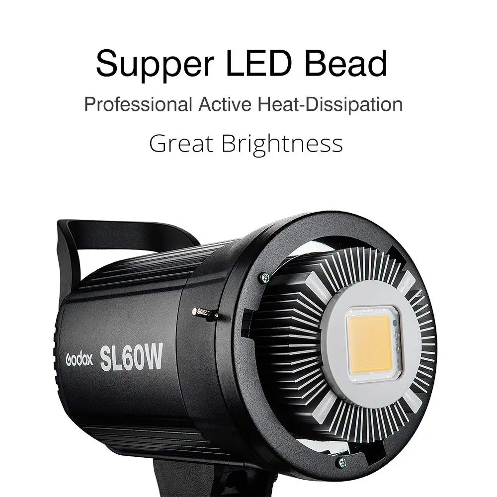 Godox светодиодный светильник для видео SL 60W SL60W 5600K белая версия непрерывный Bowens