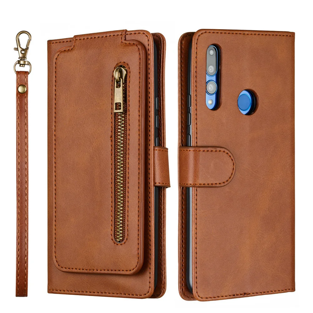

For Huawei Y 9 Prime 2019 Flip Case Leather Zipper Multifunction Wallet Card Slot for Huawei Y9 Prime 2019 Case Y9Prime Cover