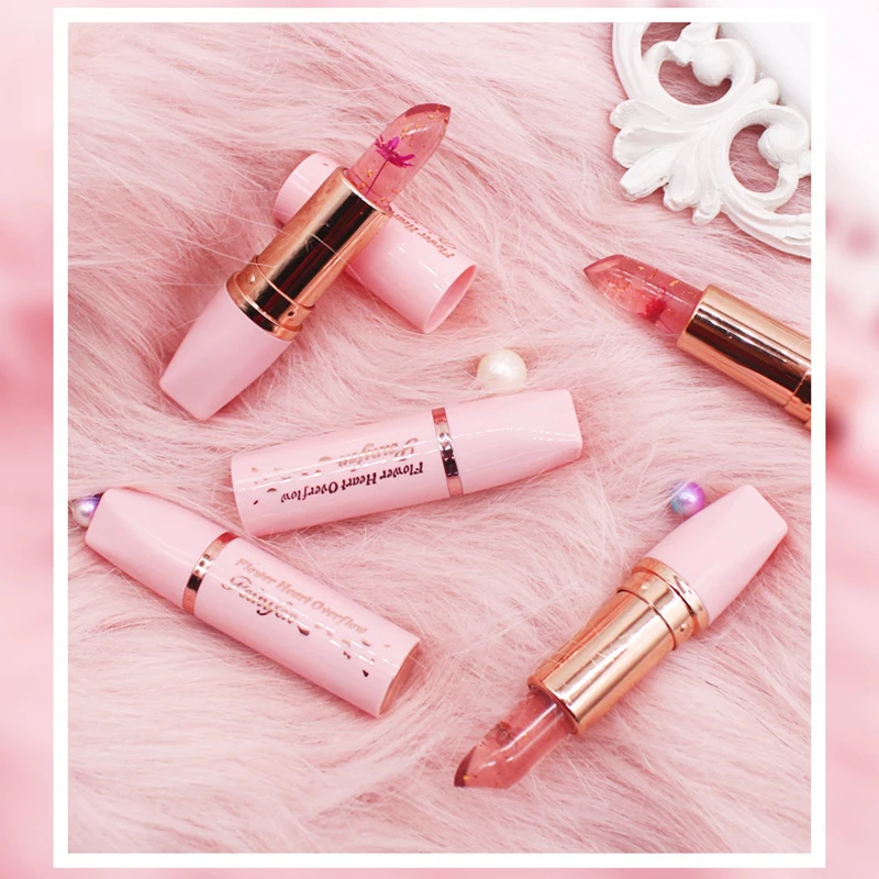 

Penifan Dried Flower Jelly Lipstick Moisturizing Lasting Moisturizing Non-fading Color Changing Lipstick for Female Student