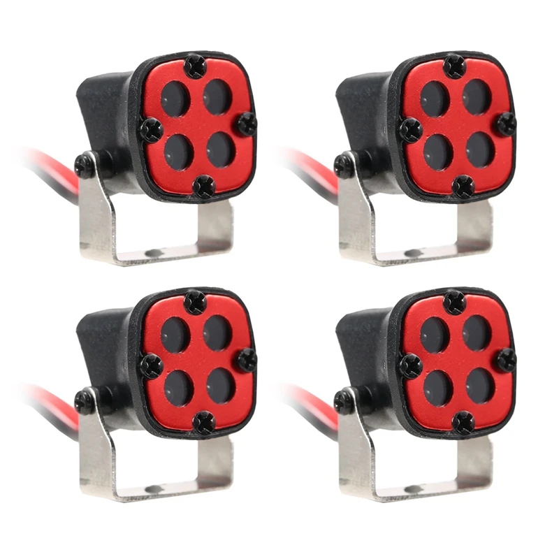 

Светодиодные фары на крышу автомобиля на радиоуправлении, круглый прожектор для 1/10 RC Crawler Axial SCX10 90046 Traxxas TRX-4 TRX6 Redcat Gen8