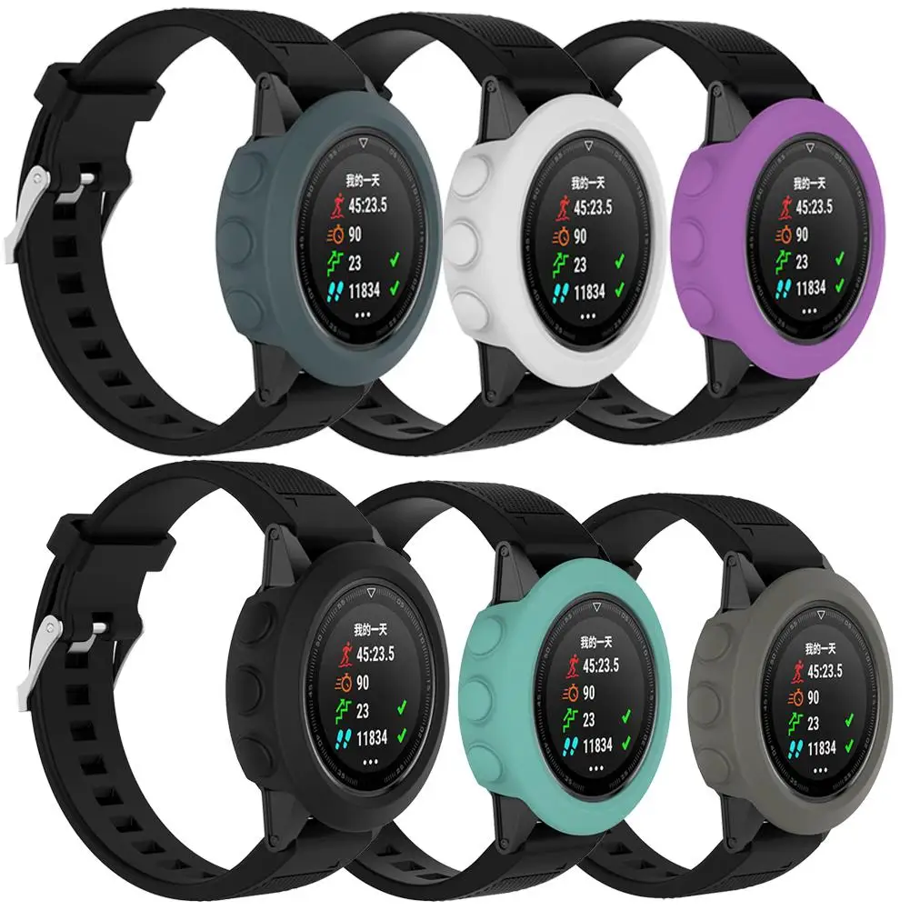 Ударопрочный защитный силиконовый чехол для Fenix 5 Multisport GPS часы Смарт браслет