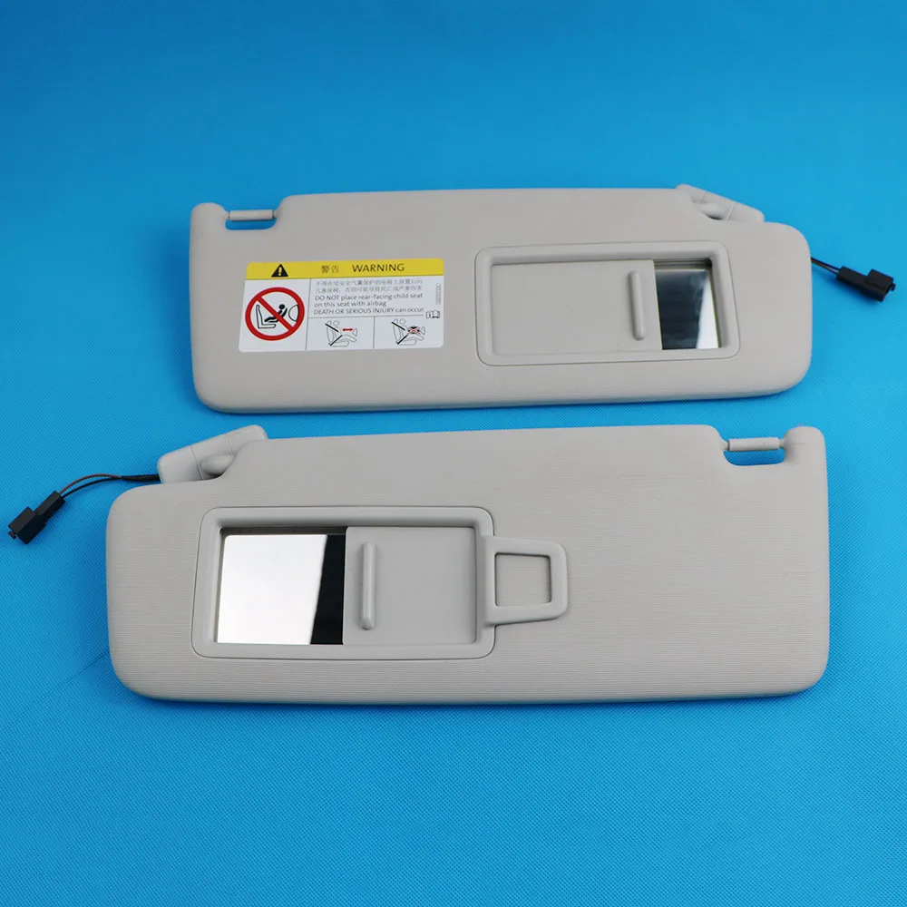 Серая Передняя Солнцезащитная панель с зеркалом для макияжа VW Golf 7 MK7 SportsVan Jetta T-Cross