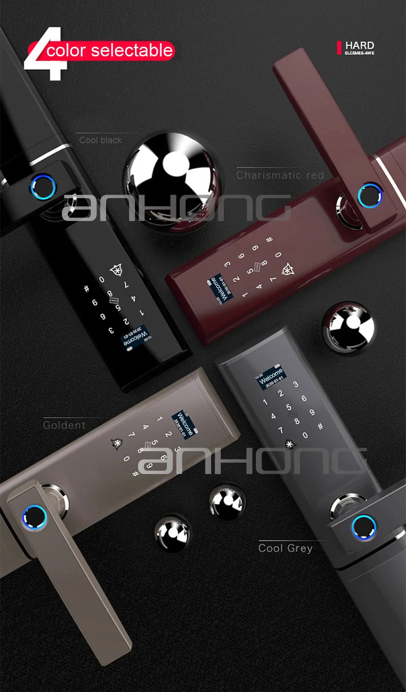 WiFi смарт дверной замок с отпечатком пальца беспроводной пульт дистанционного