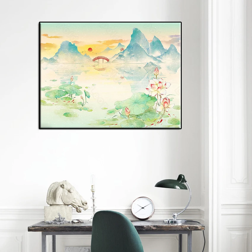 

5D Diy Diamond Artistic Decoration Painting Fairyland On Earth Diamond Round Diamond Customizable Wall Art Decor