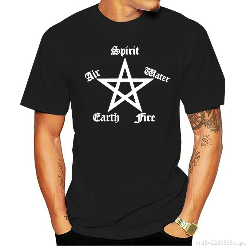 

Tee Shirts Pentagram T-Shirt - Funny T-Shirt Pagan Nature Retro T Shirts