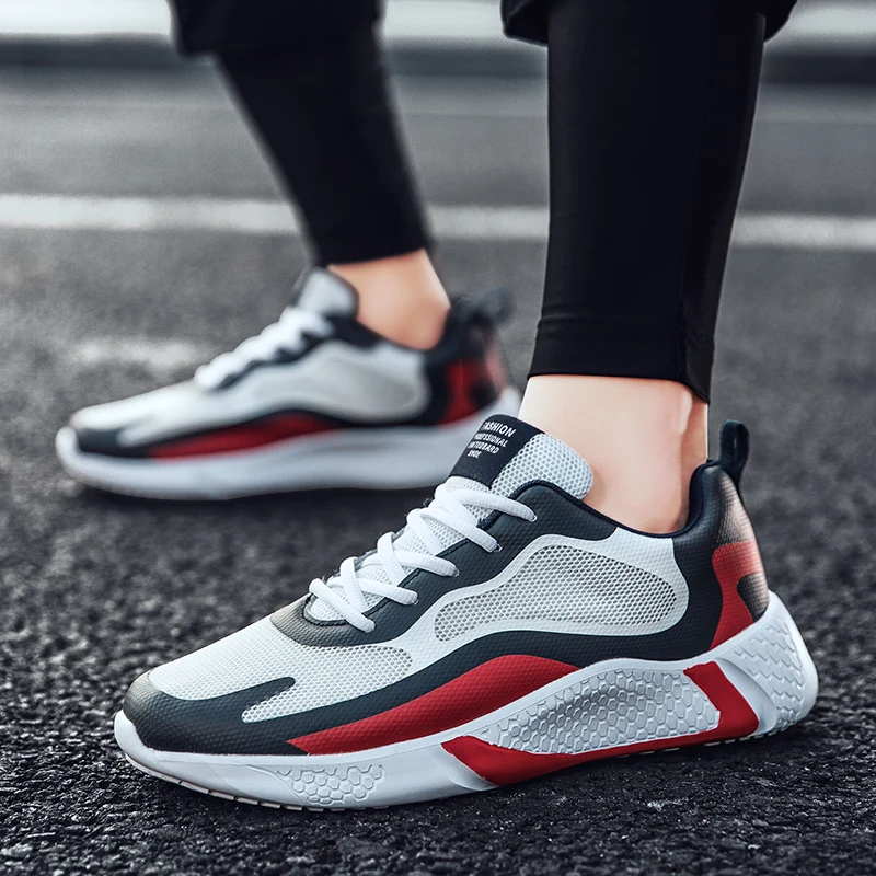 

men's casual shoes 2021 Spring fashion sneakers lace up men vulcanize sneakers walking shoes trainers men sport shoes outdoor