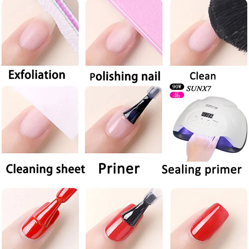 Лампа для сушки гель лака ногтей 90 Вт 42 светодиода|Сушилки ногтей| |