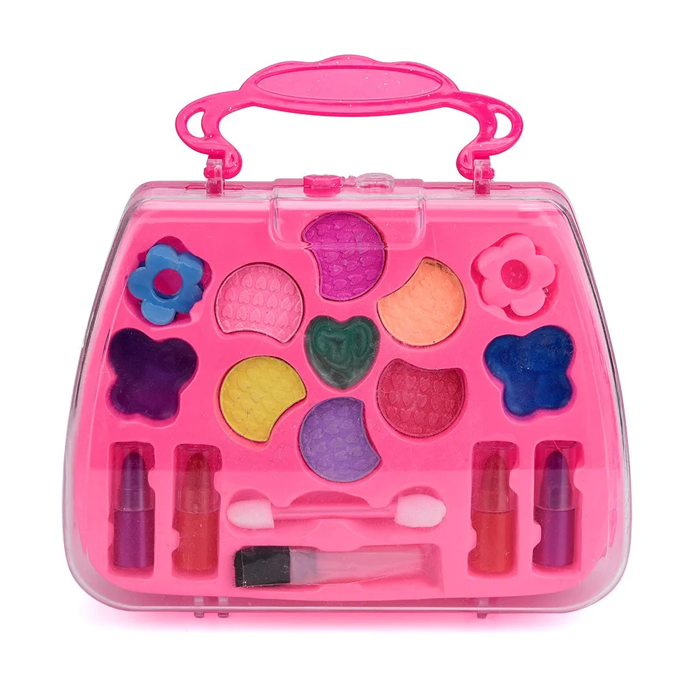 

Baby Kids Toys Princess Girl's Pretend Play Toy Deluxe Makeup Palette Set Non Toxic For Kids Birthday Christmas Gifts For Kid QW