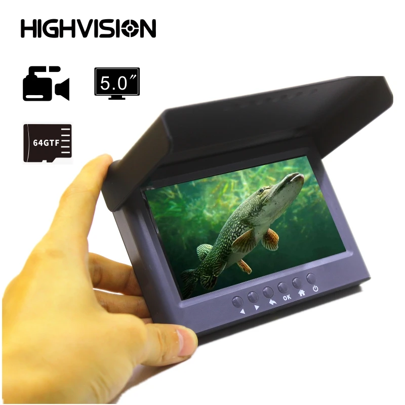 

5.0 inch IPS fishing camera Winter ice fishing sea fishing camera Underwater fish finder fisherman fishing camera AHD1080P