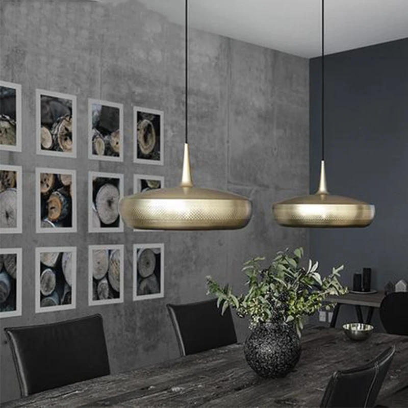 Современные подвесные потолочные светильники Алюминиевые висячие лампы для