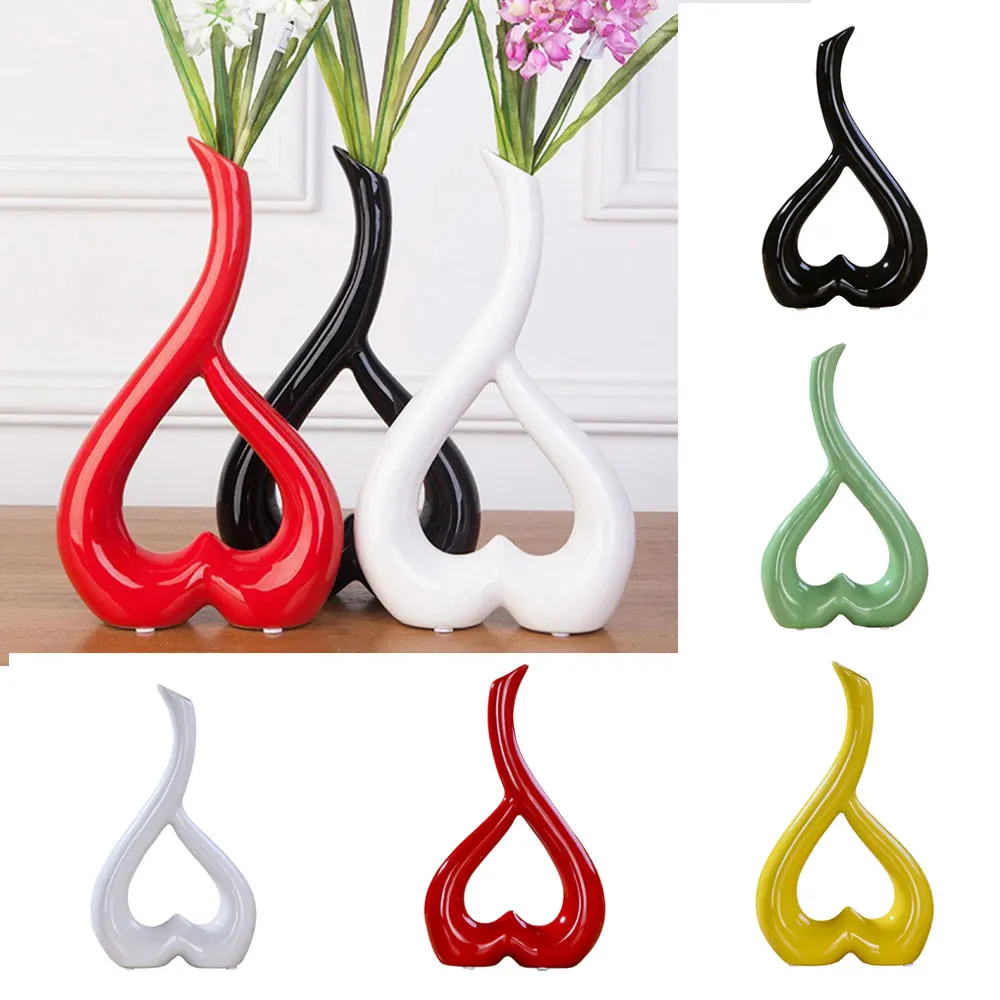 Ваза для цветов Цветочная ваза орнамент дома форма сердца 3D креативный свадебный