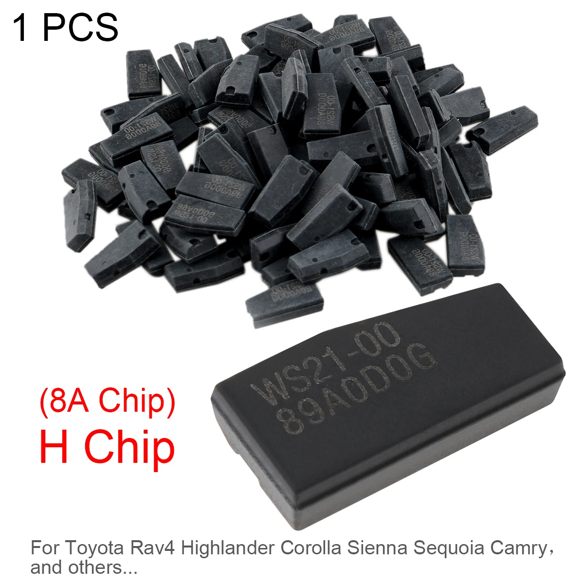 

Blank H 8A 128Bits Carbon Chip Car Key Transponder Chip Fit for Toyota Rav4 Highlander Corolla Sienna Sequoia Camry