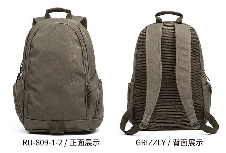 GRIZZLY Модные мужские нейлоновые рюкзаки, повседневные водонепроницаемые школьные сумки Mochila, многофункциональные дорожные сумки для мальчиков-подростков