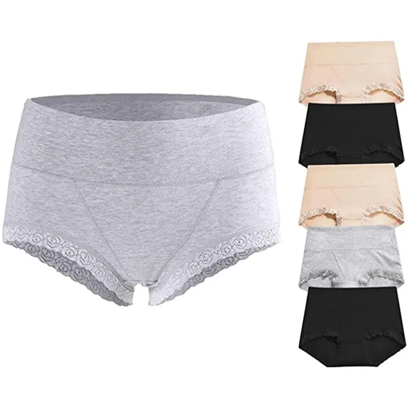 

Women Modal Solid Panties Sexy Lace Decoration Bamboo Fiber Beautiful Mid-Waist Breathable Panties Wholesale