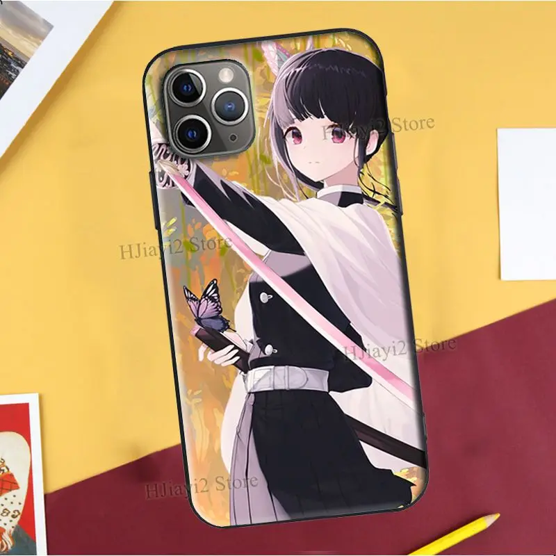 Чехол Kanao Tsuyuri Kimetsu no Yaiba для iPhone XR X XS Max SE 2020 6S 8 7 Plus 12 13 mini 11 Pro Coque Capa - купить по