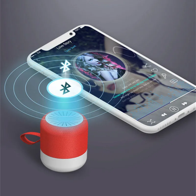 Новая беспроводная Bluetooth колонка портативная музыкальная Колонка 46g TWS